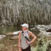 Hiking to past dream lake in rocky mountain national park
