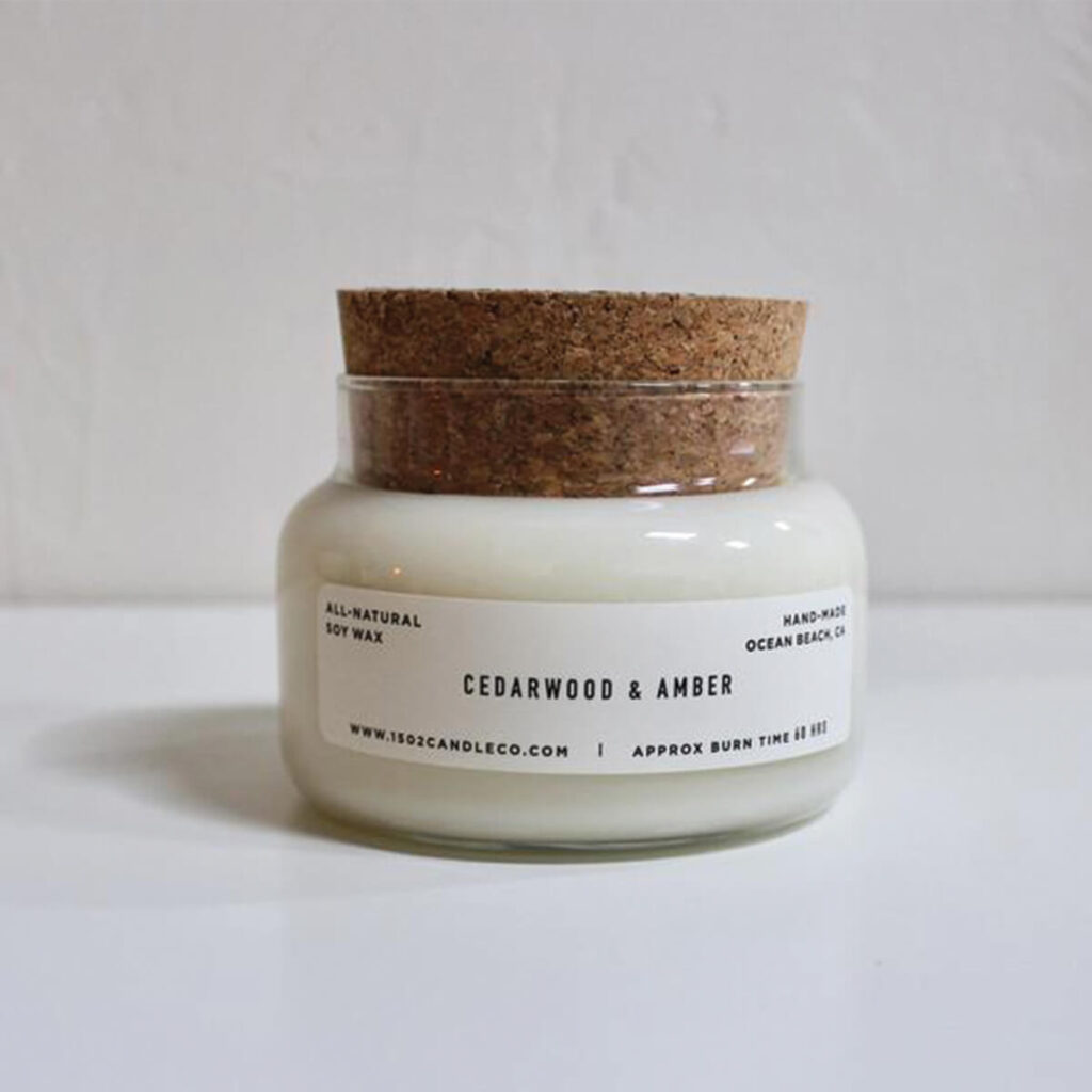 1502 candle companies cedarwood amber soy candle