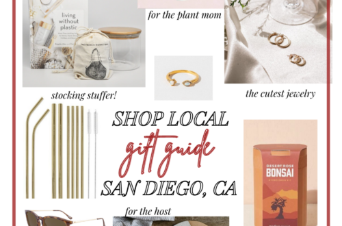 Shop small shop local San Diego holiday gift guide 2020 collage